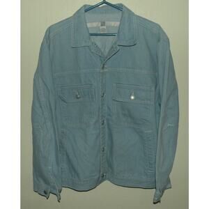 Vtg Marithe Francois Girbaud Men’s Medium Denim Trucker Jacket Blue Light Wash